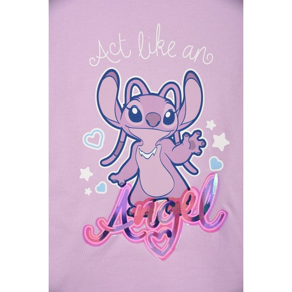 Camiseta Infantil manga Larga Stitch
