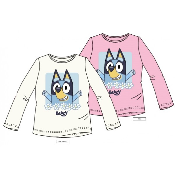 Camiseta Infantil Manga Larga Bluey