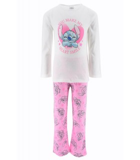 Pijama Infantil Manga Larga Stitch