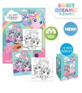 SET ACUARELAS PINTA CON NÚMEROS SWEET DREAMS