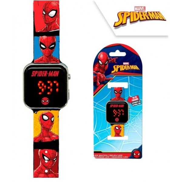 RELOJ LED SPIDERMAN