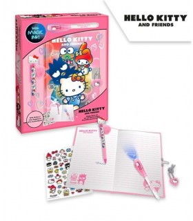 DIARIO CON BOLIGRAFO MAGICO HELLO KITTY + BOLIGRAFO CON TOPPER