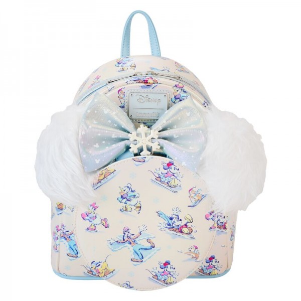 Mini Mochila Mickey y amigos en paraíso invernal (diadema removible incluida)