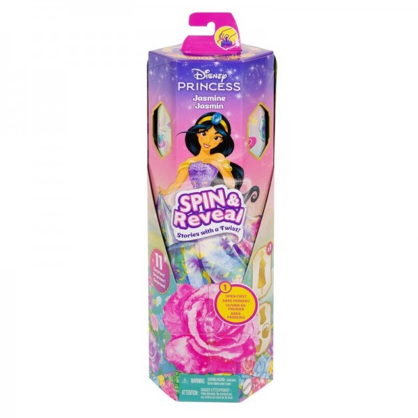 Muñeca Jasmine Spin Reveal Aladdin Disney