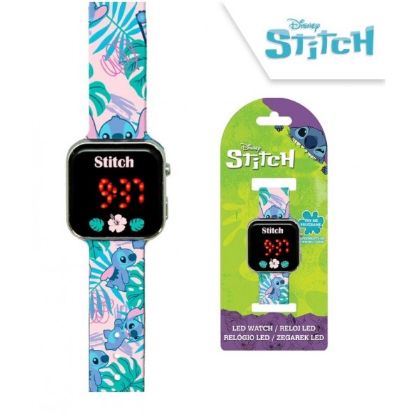RELOJ LED STITCH
