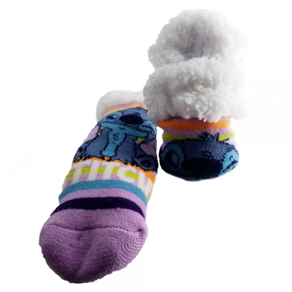 Calcetines antideslizantes sherpa Stitch Disney