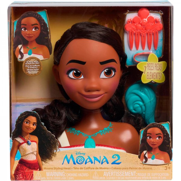 Busto peinados Vaiana Moana 2 Disney