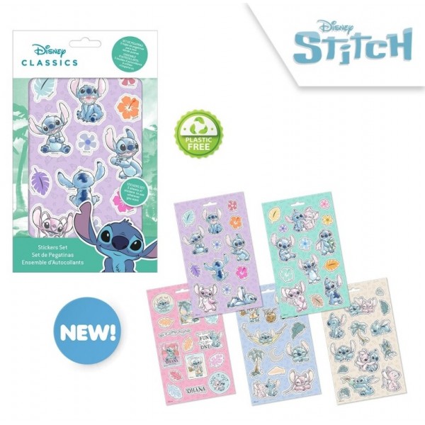 SET DE PAPELERIA STICKER STITCH