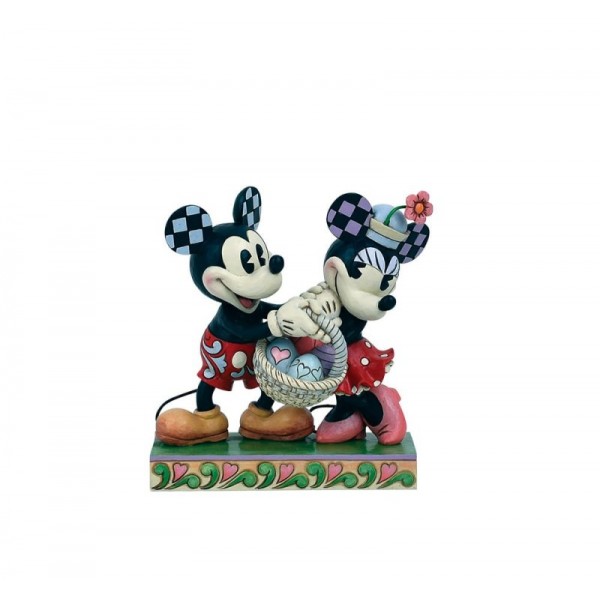 FIGURA DE PASCUA DE MICKEY Y MINNIE MOUSE