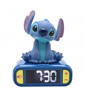 Despertador Digital Con Luz De Noche Stitch 3d