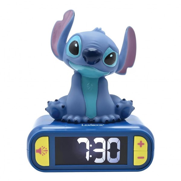 Despertador Digital Con Luz De Noche Stitch 3d
