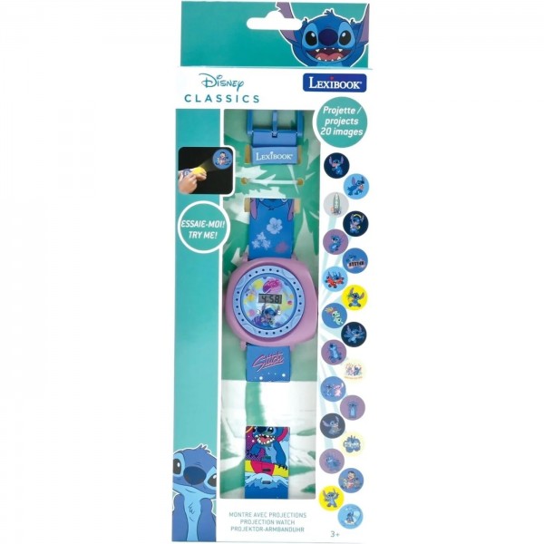 Reloj proyector digital Stitch Disney