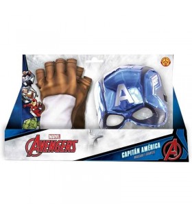 Capitán América Set Máscara y Guantes