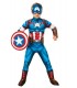 Disfraz De Lujo Oficial De Capitán América Para Niños Marvel Superhéroe