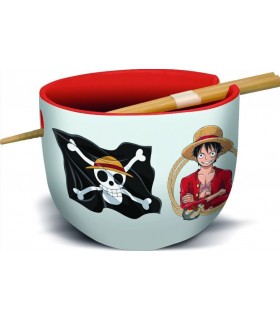 ONE PIECE CUENCO RAMEN CON PALILLOS EN CAJA REGALO