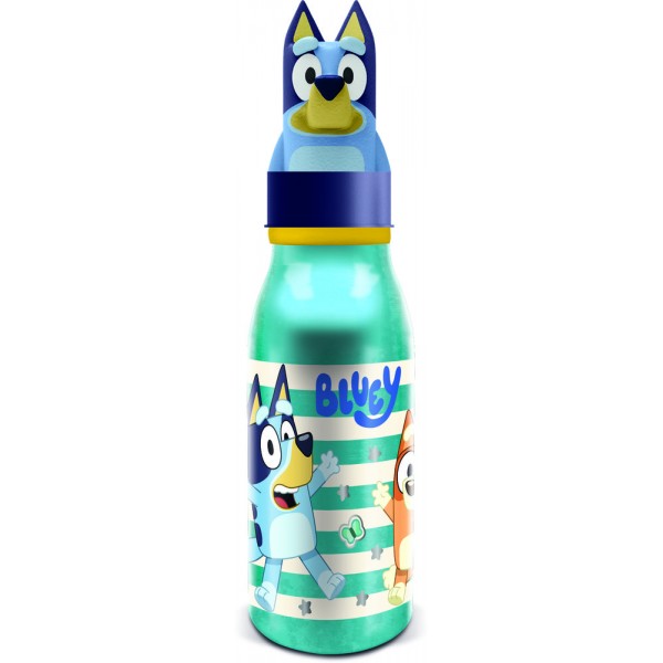 Botella aluminio con figurita 3d 690 ml bluey