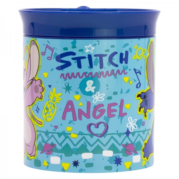 TAZA MICRO DE FÁCIL SUJECIÓN DE 400 ML CON DIBUJO DE PUNTADAS