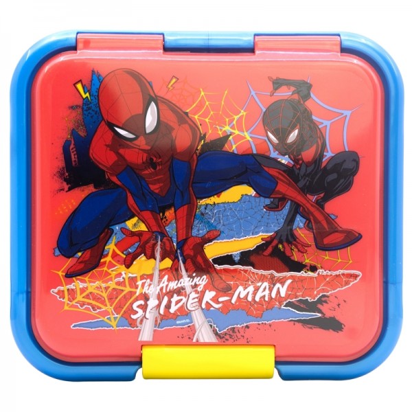 CAJA SANDWICHERA MULTICOMPARTIMENTO SUPREME SPIDERMAN OBJETIVO MÓVIL