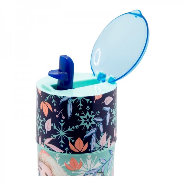 BOTELLA CON BEBÉ PERSONAJE 350 ML FROZEN SNOWY TALE
