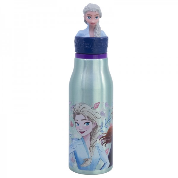 FIGURA 3D BOTELLA DE ALUMINIO 690 ML FROZEN SNOWY TALE