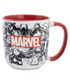 TAZA ELITE DE CERÁMICA DE 13 OZ EN CAJA DE REGALO CON DISEÑO MARVEL
