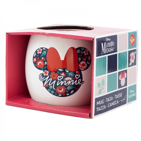 TAZA GLOBO DE CERÁMICA DE 13 OZ EN CAJA DE REGALO JARDINERÍA DE MINNIE MOUSE