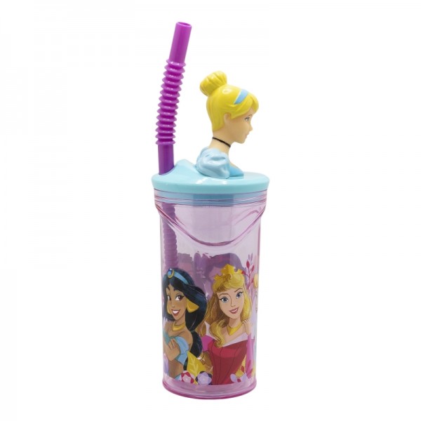 VASO FIGURA 3D 360 ML PRINCESA CORAZÓN VALIENTE