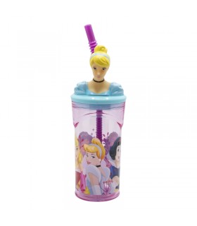 VASO FIGURA 3D 360 ML PRINCESA CORAZÓN VALIENTE
