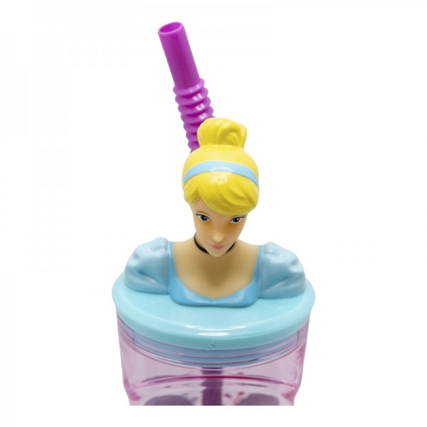 VASO FIGURA 3D 360 ML PRINCESA CORAZÓN VALIENTE