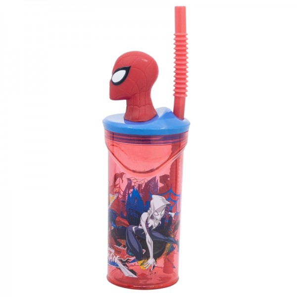 VASO FIGURA 3D 360 ML SPIDERMAN OBJETIVO MÓVIL