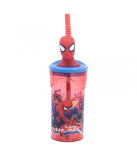 VASO FIGURA 3D 360 ML SPIDERMAN OBJETIVO MÓVIL