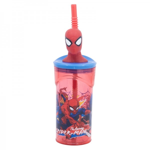 VASO FIGURA 3D 360 ML SPIDERMAN OBJETIVO MÓVIL