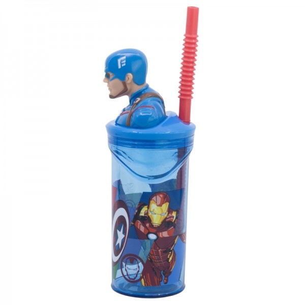 VASO FIGURA 3D 360 ML AVENGERS SEVEN WONDERS CAPTAIN AMERICA