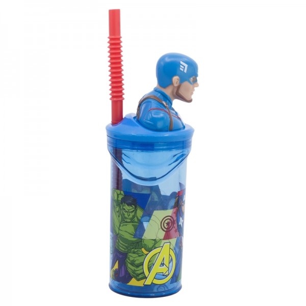 VASO FIGURA 3D 360 ML AVENGERS SEVEN WONDERS CAPTAIN AMERICA