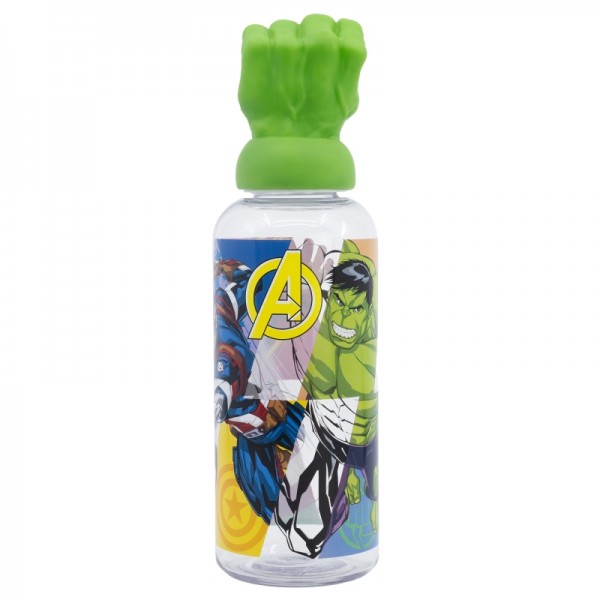 FIGURA 3D ECOZEN BOTELLA 560 ML AVENGERS SEVEN WONDERS HULK