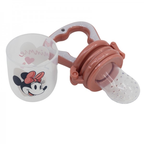 COMEDERO DE FRUTAS PARA BEBÉS MINNIE MOUSE CORAZÓN LLENO