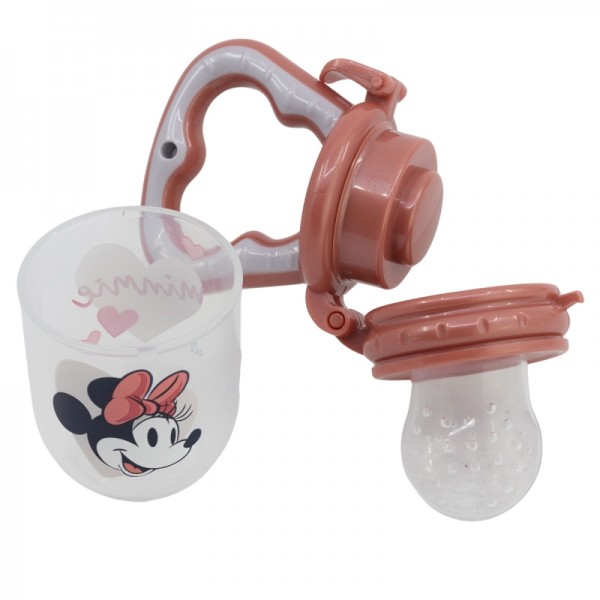COMEDERO DE FRUTAS PARA BEBÉS MINNIE MOUSE CORAZÓN LLENO