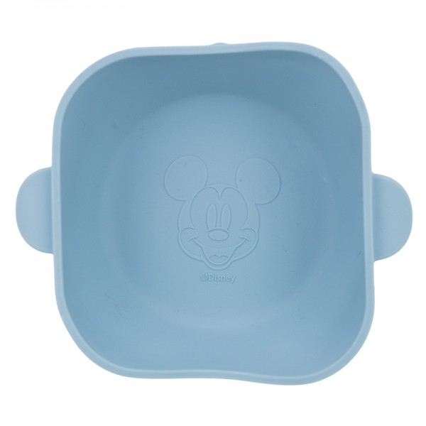 SISTEMA DE SUCCIÓN DE CUENCO DE SILICONA CUADRADO PARA NIÑOS MICKEY MOUSE
