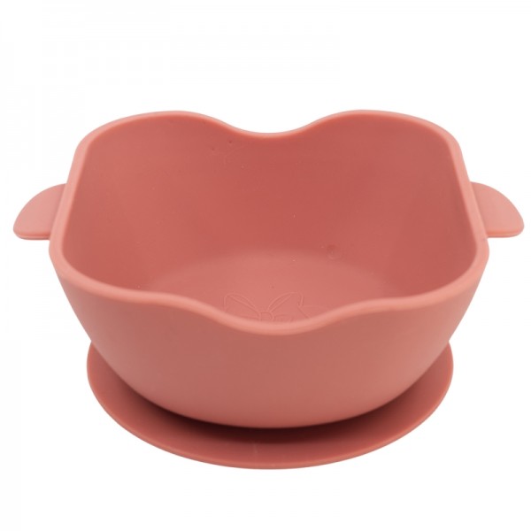 SISTEMA DE SUCCIÓN DE CUENCO DE SILICONA CUADRADO PARA NIÑOS DE MINNIE MOUSE