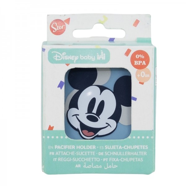 SUJETA CHUPETES MICKEY MOUSE FULL OF SMILES