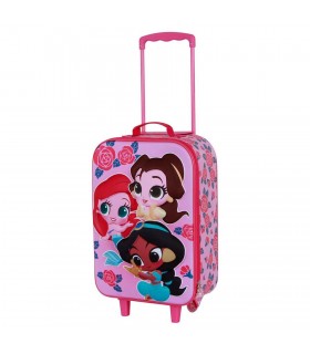 Maleta trolley 3D Flowers Princesas Disney 52cm
