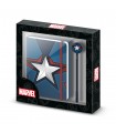 Set diario + boligrafo Capitán America Marvel