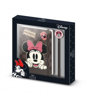 Set diario + boligrafo Minnie Disney