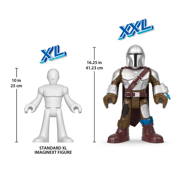 Star Wars Figura El Mandaloriano XXL de Imaginext, +3 años