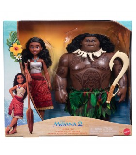 Blister 2 muñecos Vaiana & Maui Vaiana Moana 2 Disney