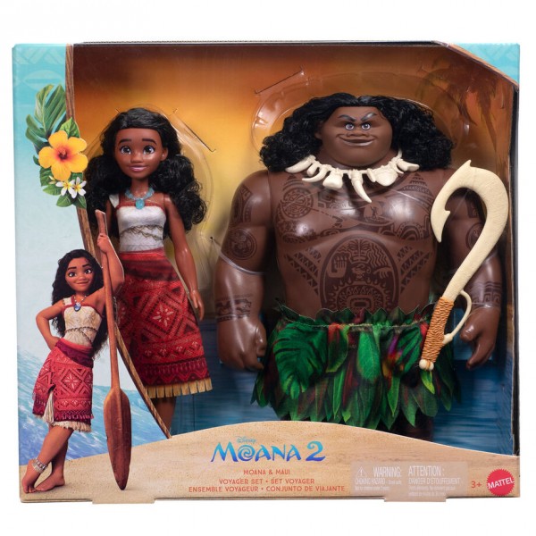 Blister 2 muñecos Vaiana & Maui Vaiana Moana 2 Disney