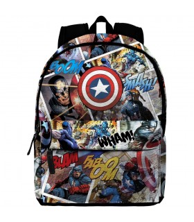 Mochila Comic Capitan America Marvel 44cm adaptable
