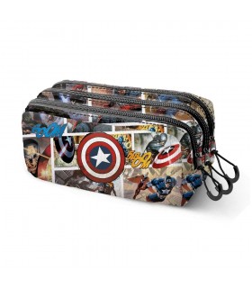 Portatodo Comic Capitan America Marvel triple