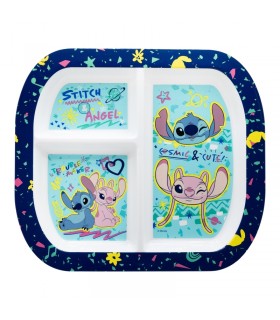 Plato Infantil Stitch y angel