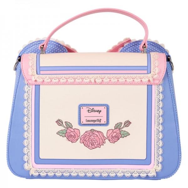 Bolso bandolera Minnie Mouse orejas y lazo y estampado de flores
